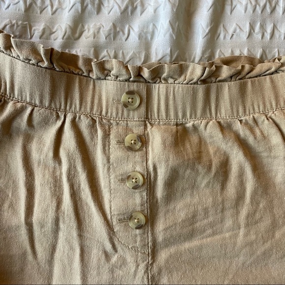 Loft Linen High-Waisted Straight Stretch Pants - Picture 5 of 7